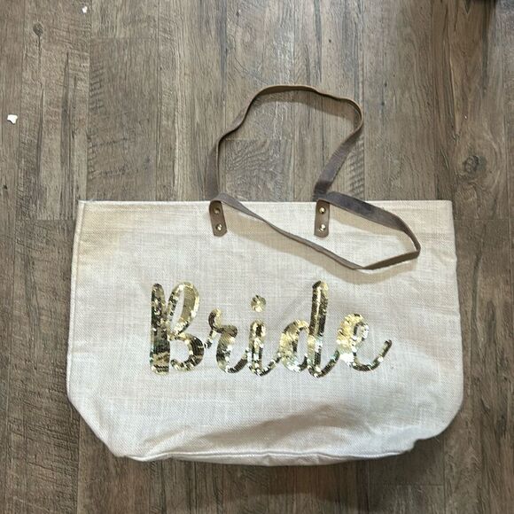 0327 Mud Pie "Bride" tote - Picture 1 of 4